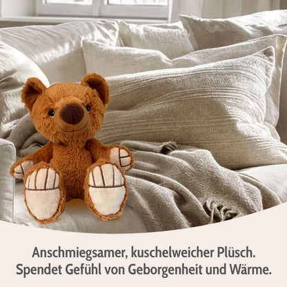 Habibi Plush Classic Wärmetier Bär braun Kuscheltier Wärmekissen Kuscheltier