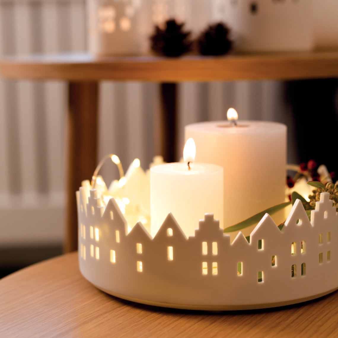 Räder Stadtschale in weiß aus Porzellan 7,5cm x 20cm