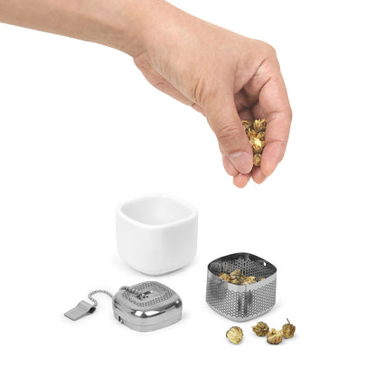 Teeei CUTEA Edelstahl – Teefilter Teesieb für losen Tee Tasse/Kanne Gewürzkugel