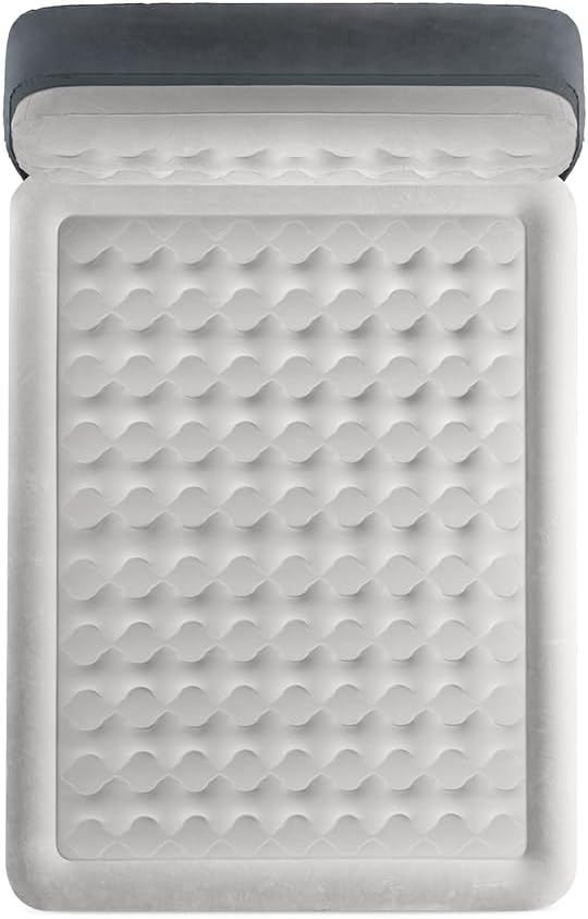 Intex Erwachsene Headboard Luftmatratze Queen Dura-Beam mit Pumpe Grau 64448, B-Ware