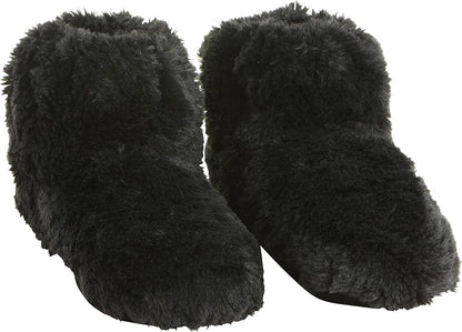 Habibi Plush Classic Booties Gr L (41-45) schwarz Wärmeschuhe Kuschel-Hausschuhe