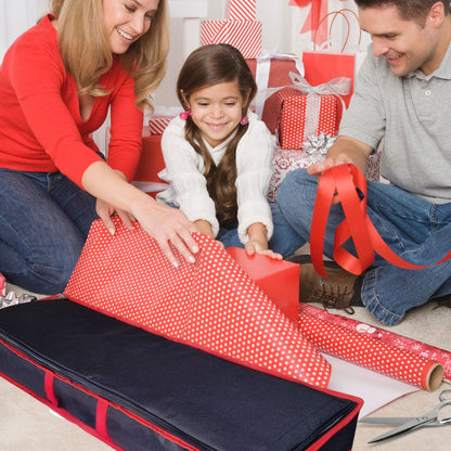 Aufbewahrungstasche Geschenkpapier 90 cm schwarz, Aufbewahrungsbox wasserabweisend, staubdicht