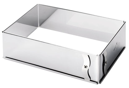 Lares Backform/Backrahmen mit/ohne Klemmung zum fixieren - aus rostfreiem Edelstahl - verstellbare Größe - Made in Germany