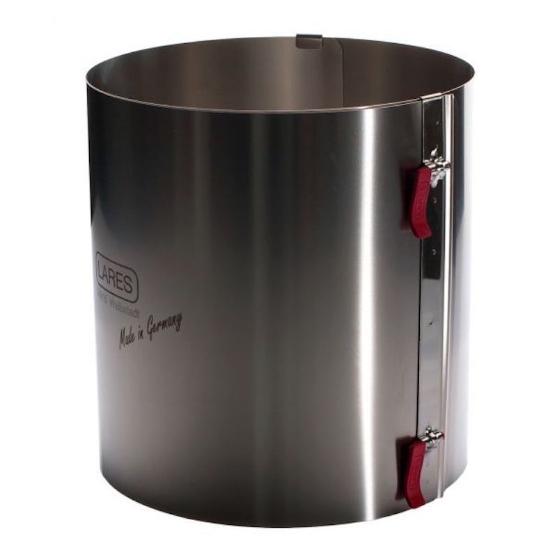 Lares Edelstahl Tortenring mit Klemmhebel 20 cm Made in Germany