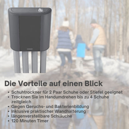 Adexi Schuh-Trockner grau für 2 Paar