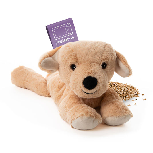 Habibi Plush Classic warming toy Labrador cuddly toy heat pad hot water bottle