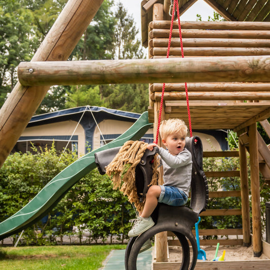 Esschert Pferdeschaukel - stabile Kinderschaukel für Garten & Outdoor Spaß