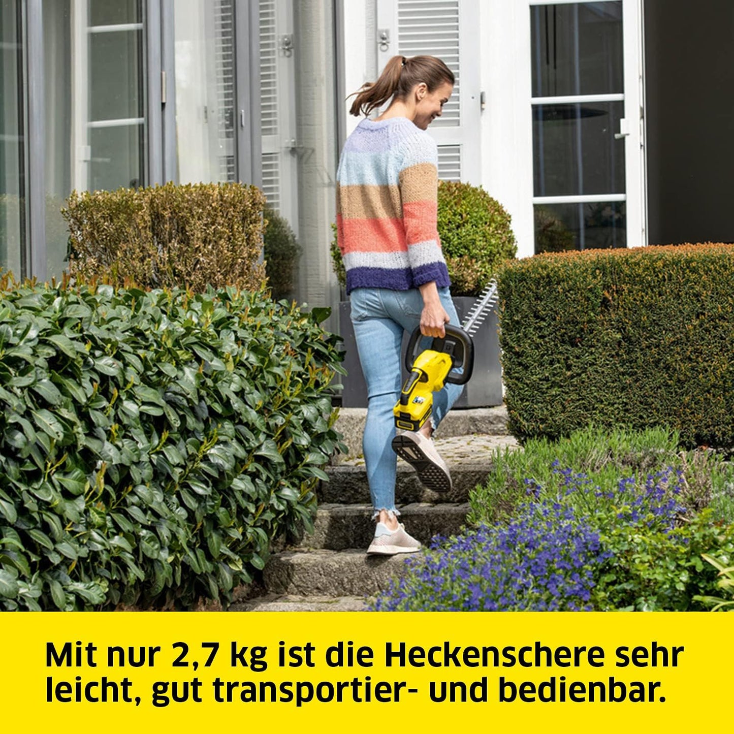 Kärcher HGE 18-45 Akku-Heckenschere 18V 45cm 2700 U/min leicht ohne Akku