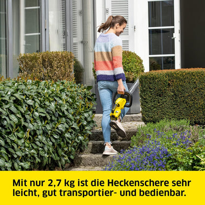 Kärcher HGE 18-45 Akku-Heckenschere 18V 45cm 2700 U/min leicht ohne Akku