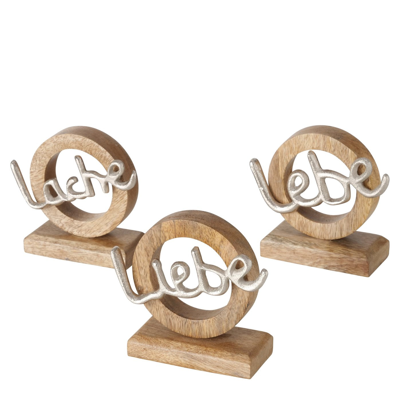 Topanbieter999 Schriftzug Liebe Lebe Lache 3er Set