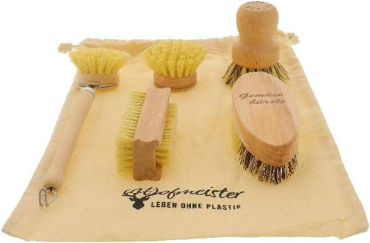 Hofmeister wooden brush set, 5 pieces