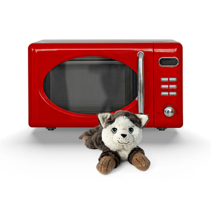 Habibi Plush Classic Wärmetier Katze getigert Kuscheltier Wärmekissen Wärmflasche