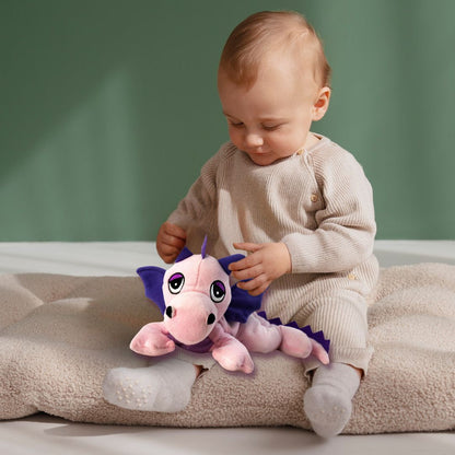 Habibi Plush Classic Wärmetier Glücksdrache rosa Kuscheltier Wärmekissen