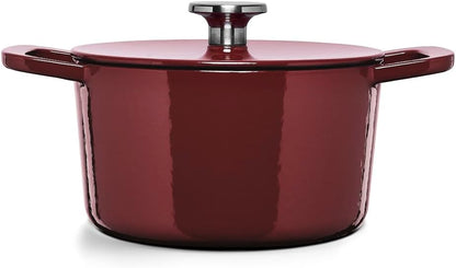 Fissler Moments Collection/Emaillierte Gusseisen-Bräter Ø 24 cm burgundrot