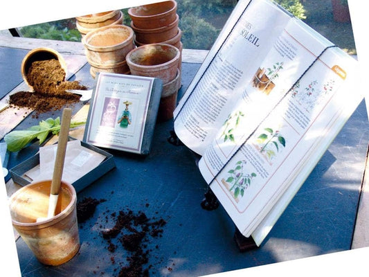 Esschert Design cookbook stand rust