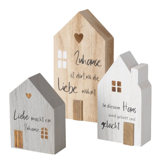 Boltze decorative stand my house set of 3