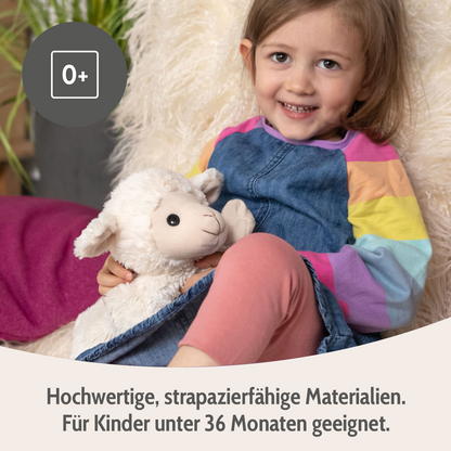 Habibi Plush Classic Wärmetier Lämmchen Kuscheltier Wärmekissen Wärmflasche