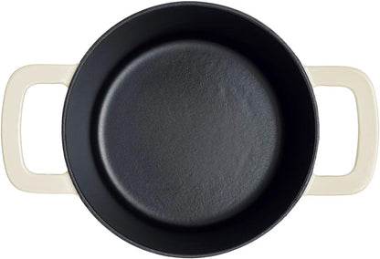 Fissler Moments Collection/Emaillierte Gusseisen-Bräter Ø 20 cm elfenbeinweiß