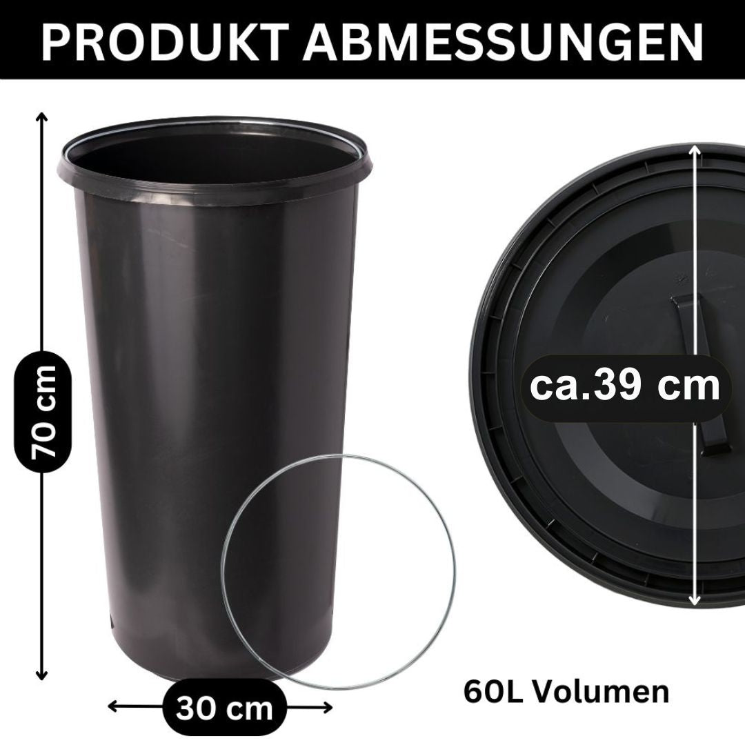 Gelber Sack Eimer Ständer Mülleimer Müllsackständer Sackeimer 60l Deckel - Ring