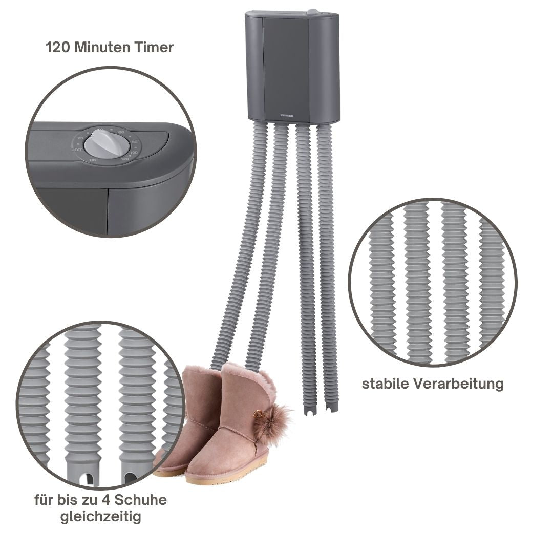 Adexi Schuh-Trockner grau für 2 Paar