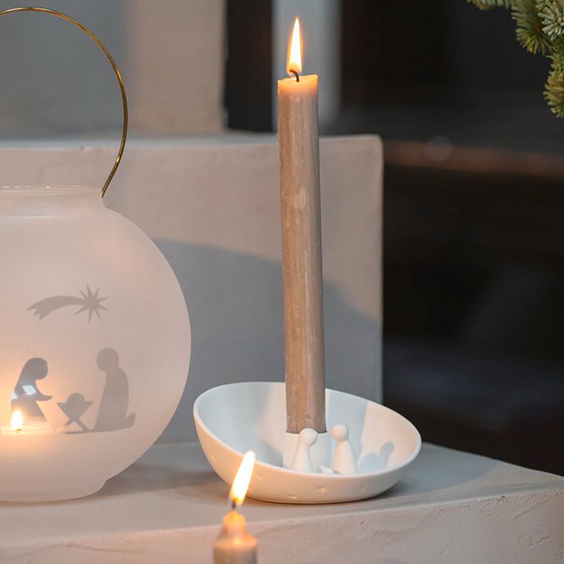 räder Kerzenschale Krippe groß 19cmx7cm