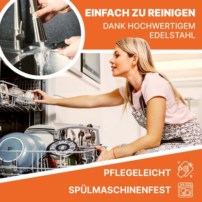 Besteckset 6tlg. Besteck Steak & Pizzabesteck Edelstahl rostfrei Gabel Messer