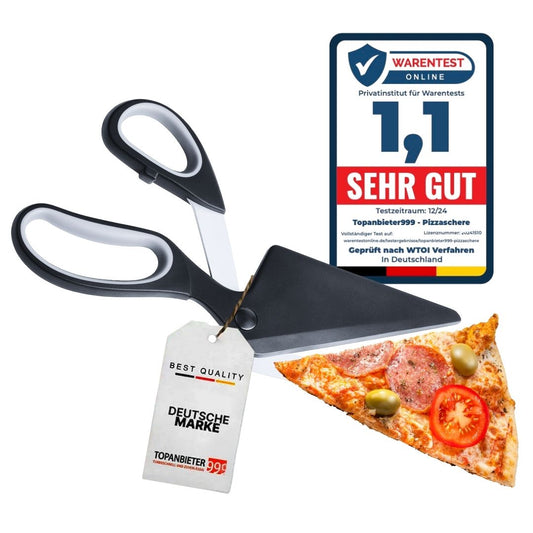 TOPANBIETER 999 Pizzaschere mit Heber Funktion Pizzaschneider Küchenschere