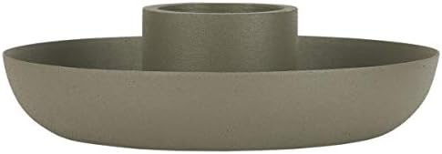 IB Laursen Kerzenhalter Skandi Design aus Metall, staubig grün 13 cm Stabkerze