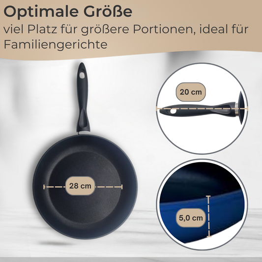Riess Kelomat Pfanne beschichtet blau 28 cm