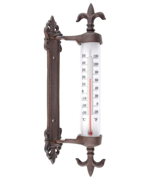 Esschert Design window frame thermometer cast iron