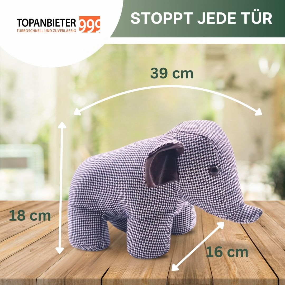 TOP PROVIDER 999 Decorative door wedge animals made of fabric - Door stopper - Door holder - Window buffer - Floor stopper - Door stopper - Door wedge