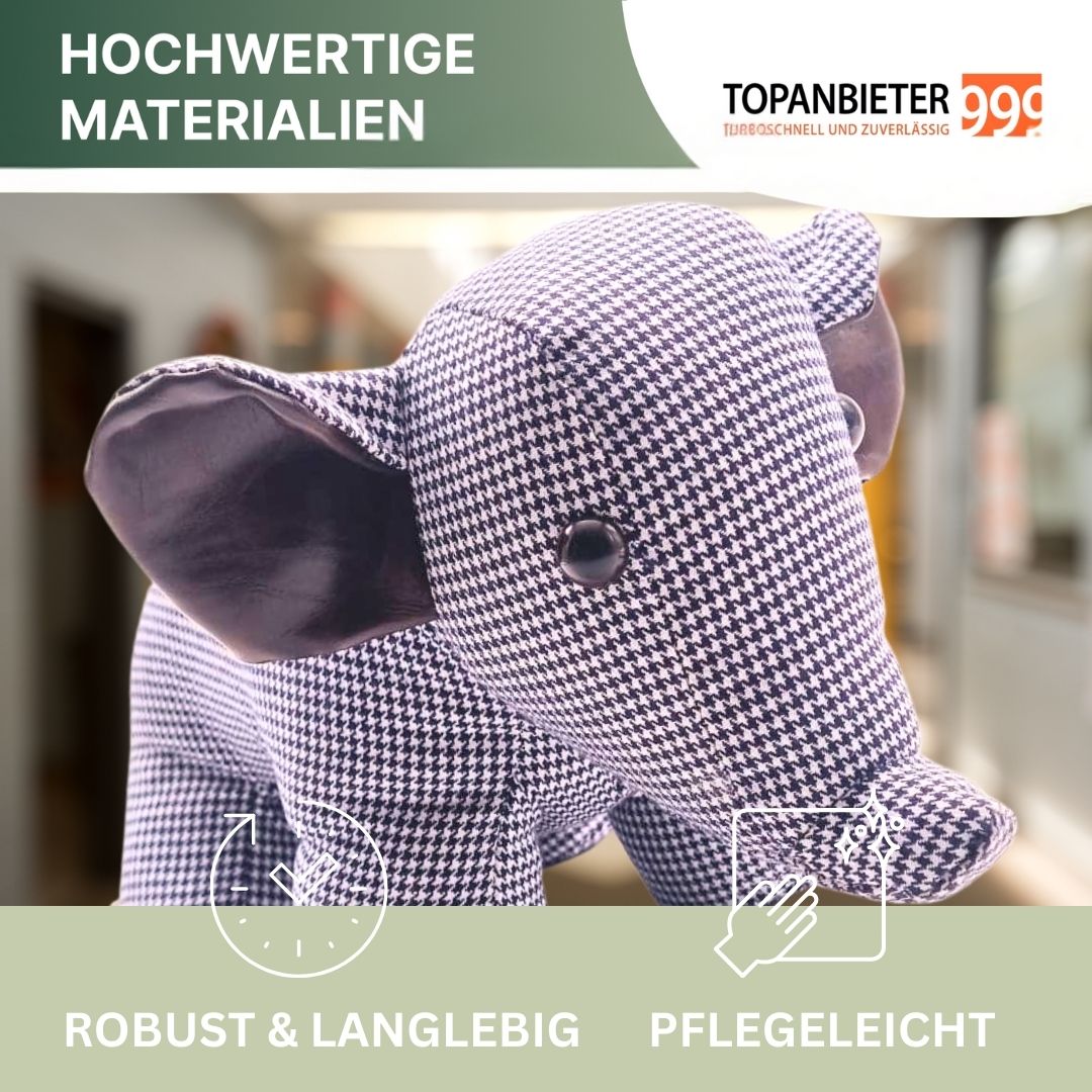 TOP PROVIDER 999 Decorative door wedge animals made of fabric - Door stopper - Door holder - Window buffer - Floor stopper - Door stopper - Door wedge