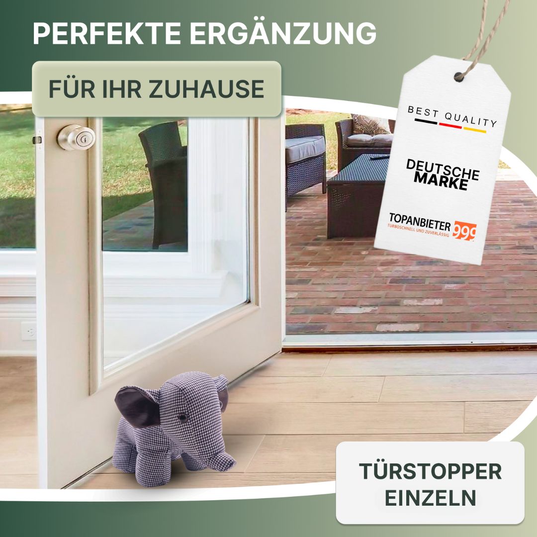 TOP PROVIDER 999 Decorative door wedge animals made of fabric - Door stopper - Door holder - Window buffer - Floor stopper - Door stopper - Door wedge