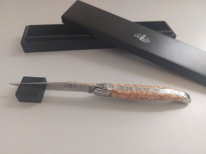 Forge de Laguiole Taschenmesser 12 cm Birke satiniert