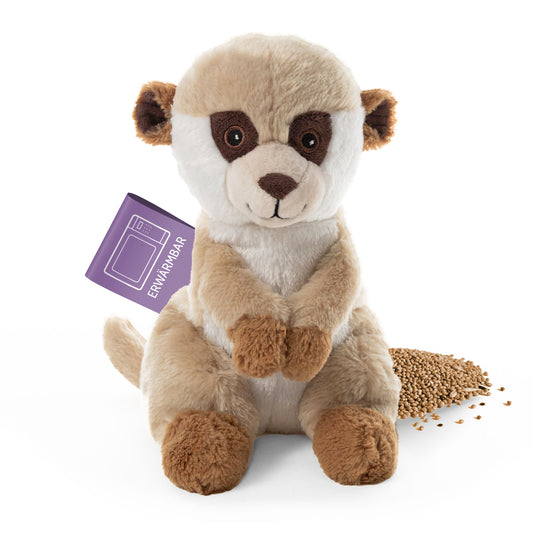 Habibi Plush Classic Wärmetier Erdmännchen Kuscheltier Wärmekissen Wärmflasche