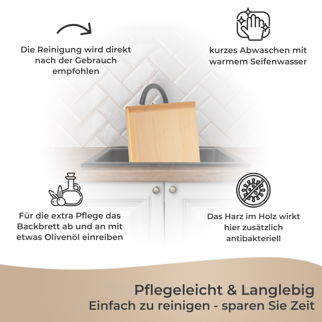 Holzbretter verschiedene Ausführungen Küchenbrett Naturholz Brett Holz Backbrett