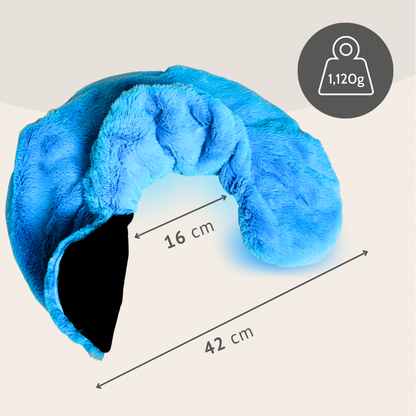 Habibi Plush Premium Nackenhörnchen eisblau Nacken- und Schulterwärmer