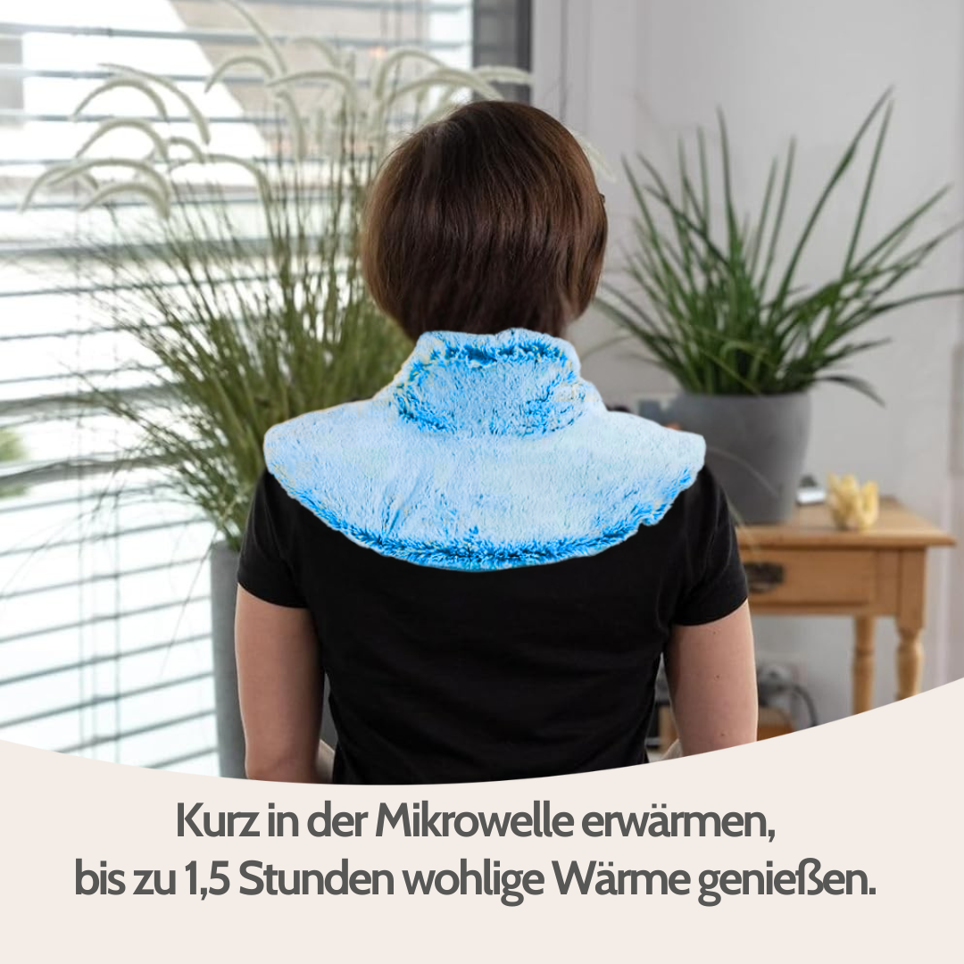 Habibi Plush Premium Nackenhörnchen eisblau Nacken- und Schulterwärmer