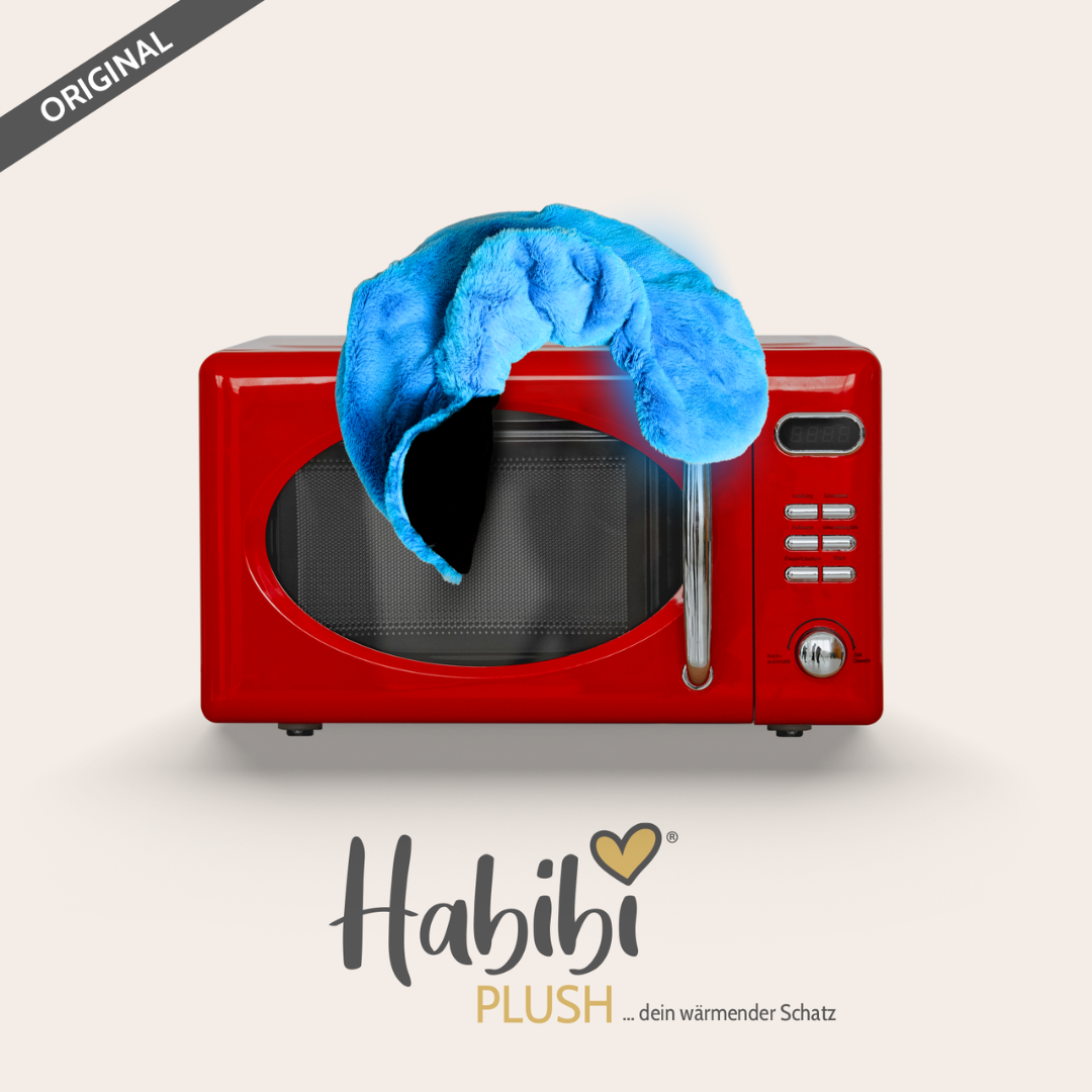 Habibi Plush Premium Nackenhörnchen eisblau Nacken- und Schulterwärmer