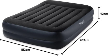 Intex Queen air bed Pillow Rest Raised 64124 Fiber-Tech 152x203x42 cm, B-stock