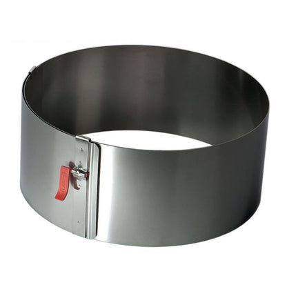 Lares Backform/Backrahmen mit/ohne Klemmung zum fixieren - aus rostfreiem Edelstahl - verstellbare Größe - Made in Germany