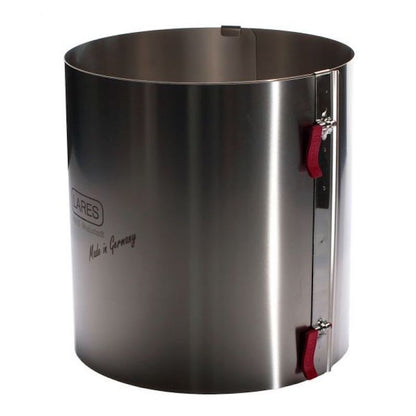 Lares Backform/Backrahmen mit/ohne Klemmung zum fixieren - aus rostfreiem Edelstahl - verstellbare Größe - Made in Germany