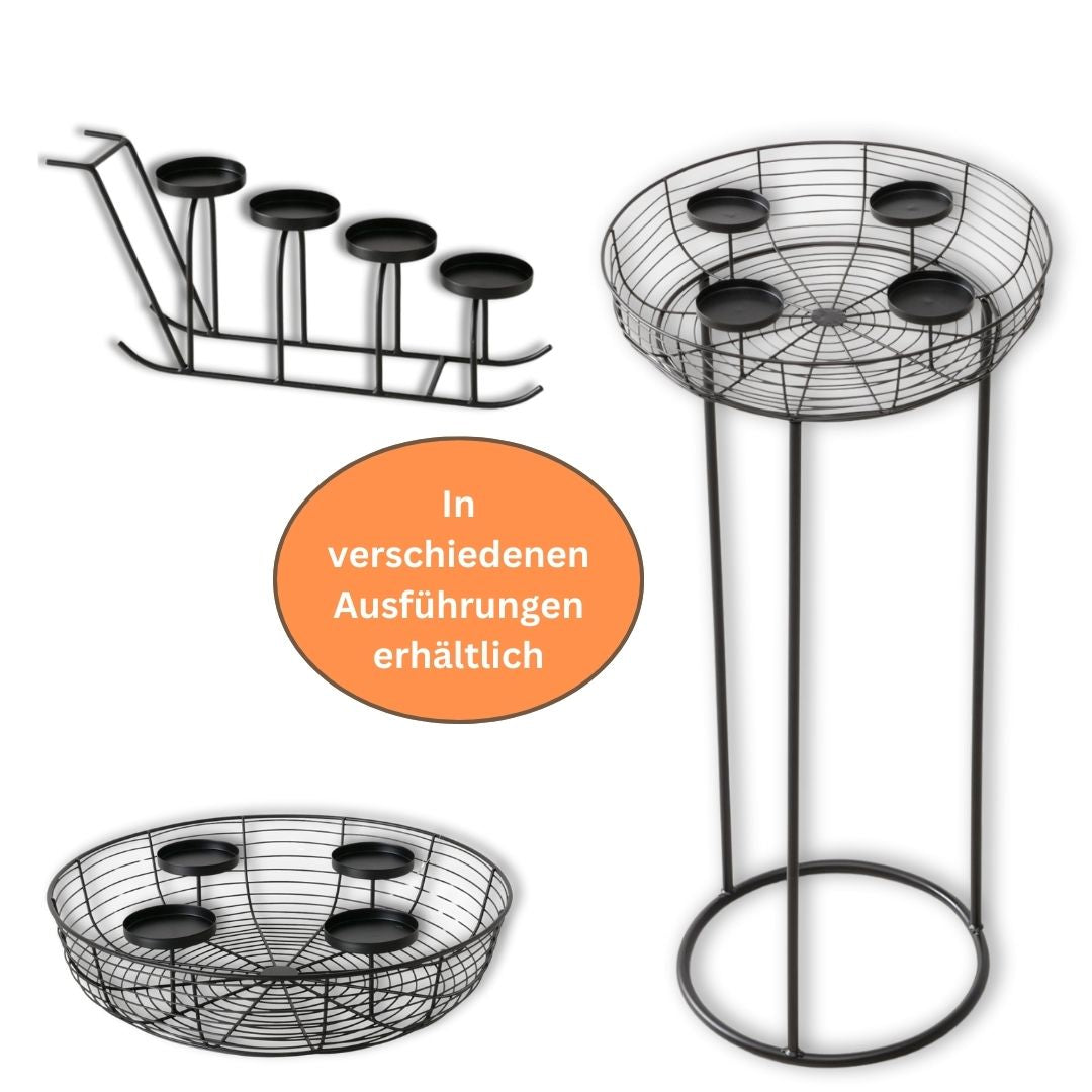TA999 Kerzenhalter Metall verschiedene Ausführungen Kerzenständer Deko-Halter