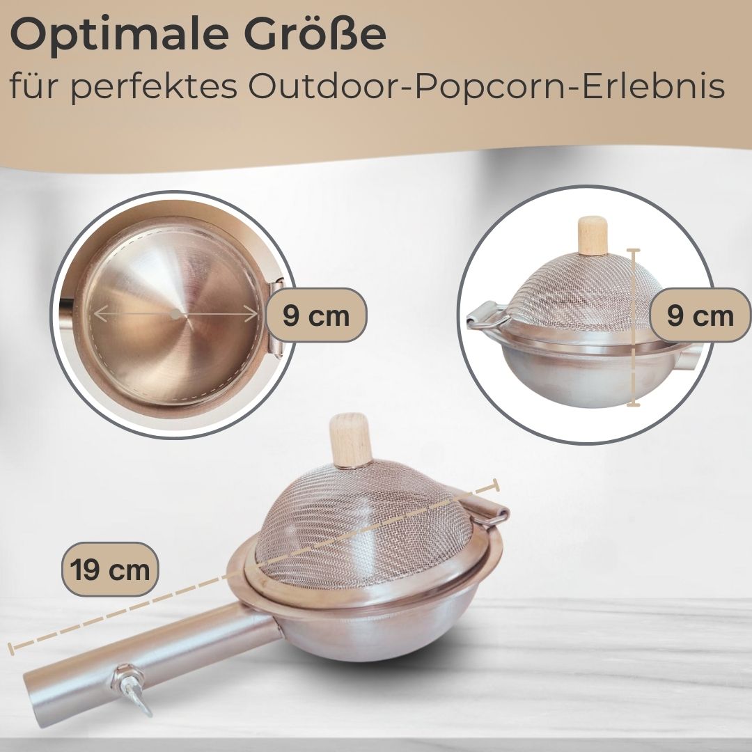 Popcorn pan (large or small), popcorn maker, popcorn machine for outdoor camping