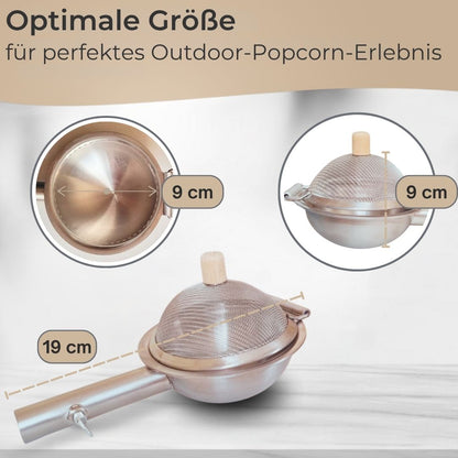 Popcorn pan (large or small), popcorn maker, popcorn machine for outdoor camping