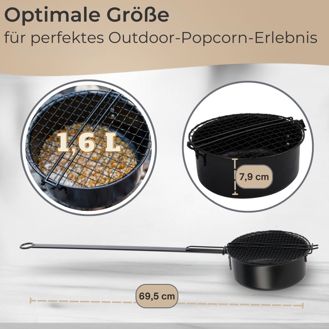 Popcorn pan (large or small), popcorn maker, popcorn machine for outdoor camping