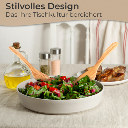Küchenhelfer Olivenholz- Kochbesteck Kochlöffel Pfannenwender Salatbesteck