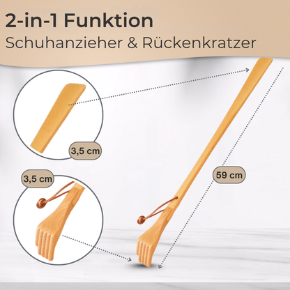 Schuhlöffel aus Buchenholz robuste Schuhanzieher Schuhanziehilfe