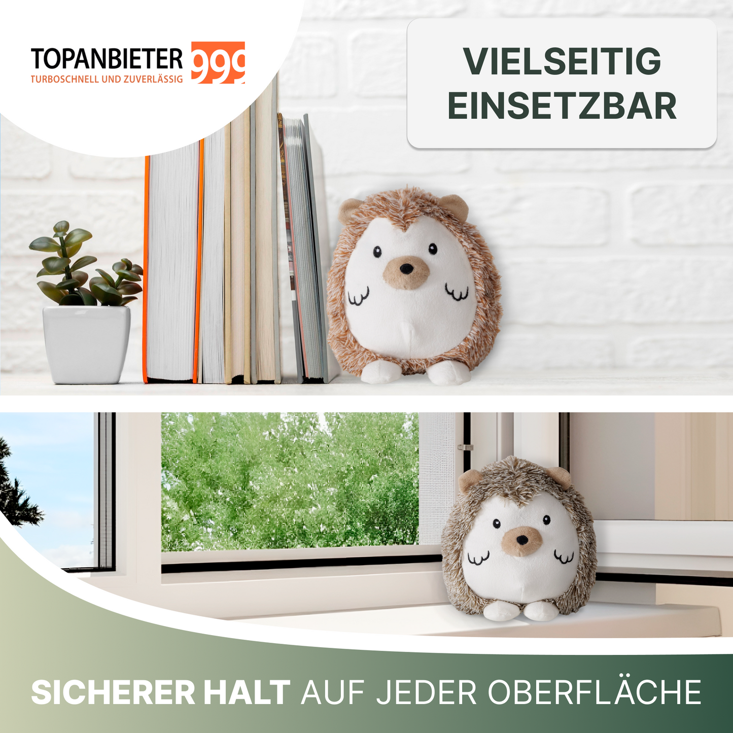 TOP PROVIDER 999 Decorative door wedge animals made of fabric - Door stopper - Door holder - Window buffer - Floor stopper - Door stopper - Door wedge