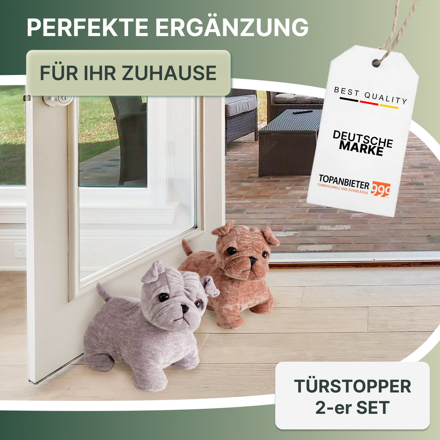 TOP PROVIDER 999 Decorative door wedge animals made of fabric - Door stopper - Door holder - Window buffer - Floor stopper - Door stopper - Door wedge